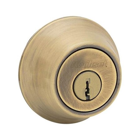 Kwikset Kwikset 96650-434 Double Cylinder Deadbolt; 5 Pin - Antique Brass 665-5